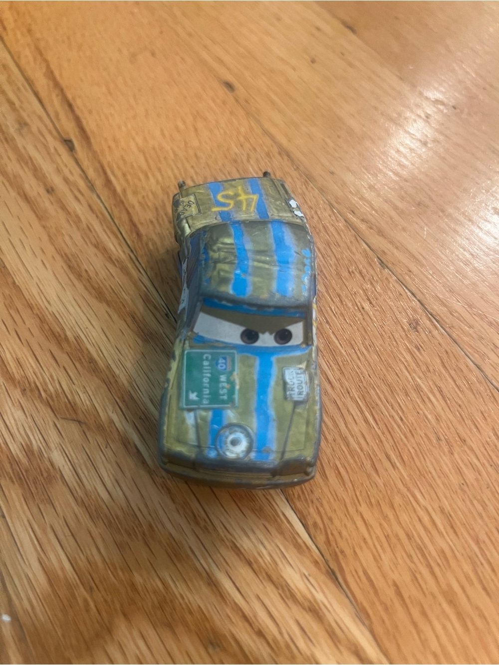 the Disney Pixar Cars 3 T-Bone #45 Thunder Hollow diecast toy car